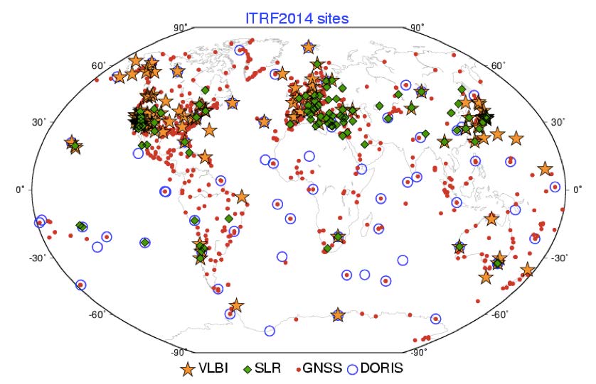 ITRF2014 sites